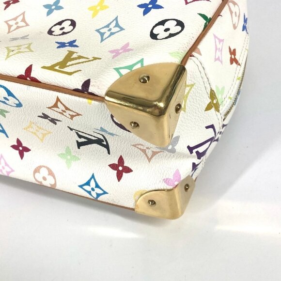 LOUIS VUITTON M92663 MonogramMulticolore Trueville Bag Hand Bag Blanc White - Picture 3 of 14